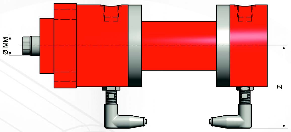 Hydraulikzylinder, doppeltwirkend, VFA serie - Type MF1