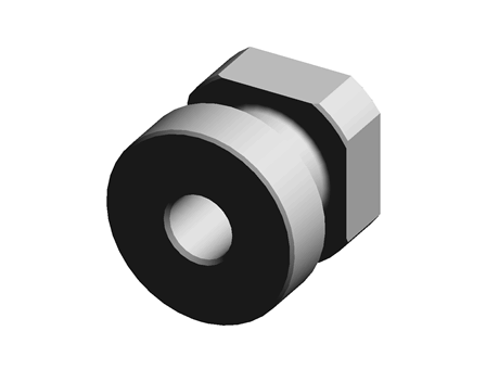 Standard threaded tenon with brake