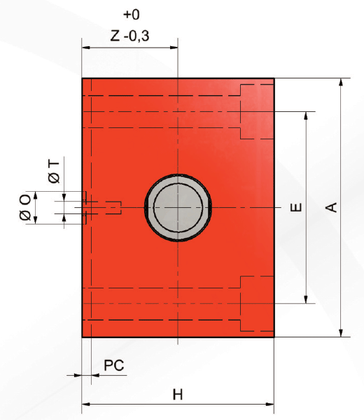 Hydraulikzylinder, doppeltwirkend, Reihe VBLS, Typ M3